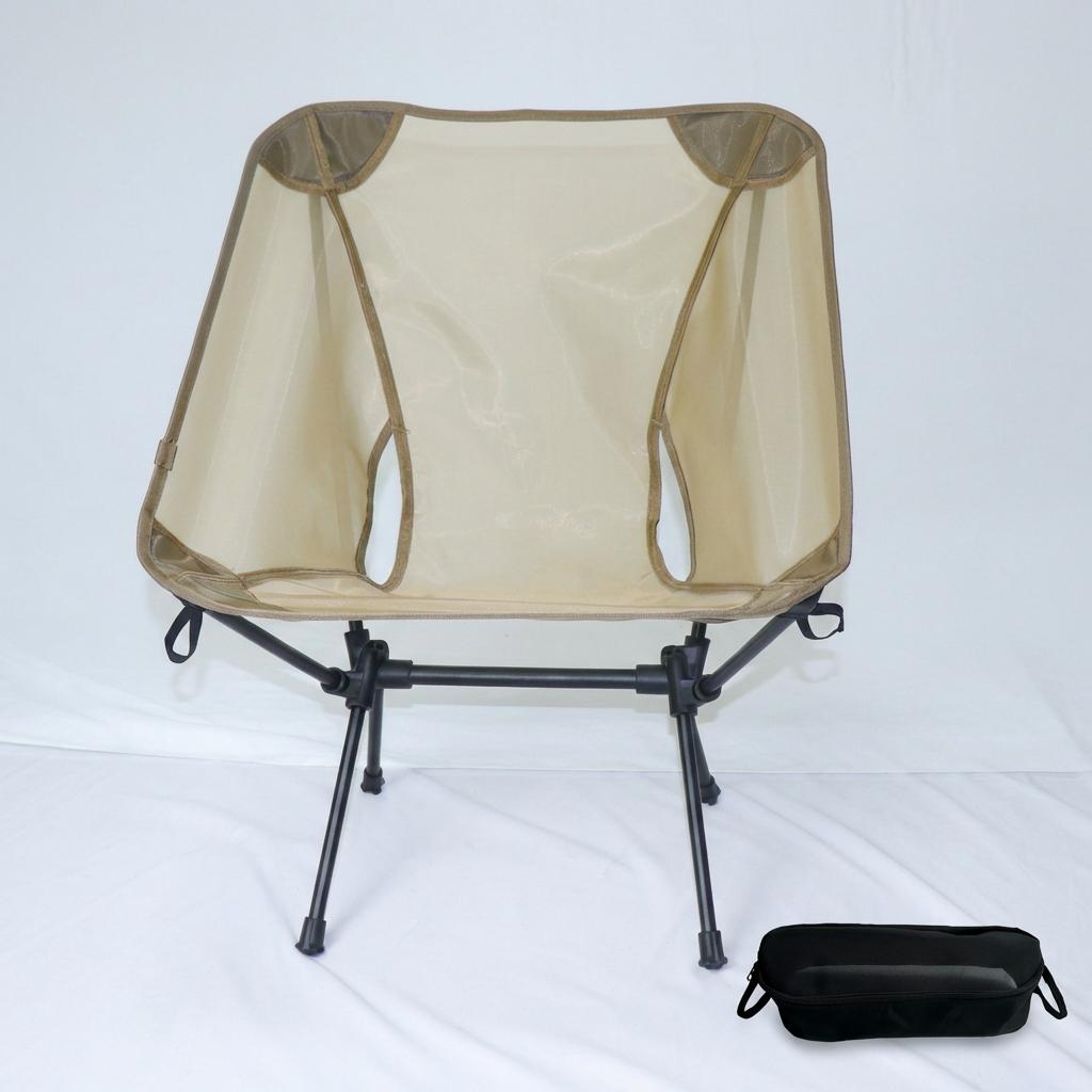 Portable Breathable Moon Chair for Outdoor Camping Fishing - Aluminum Alloy Mesh Anti-Sinking Lightweight Chair