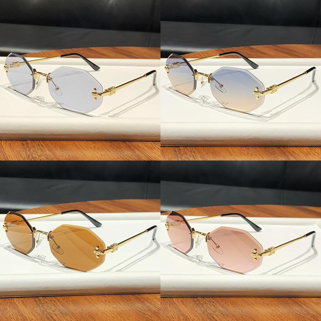 Light Luxury Geometric Square Sunglasses With Uv400 Protection For Fashion Women And Men