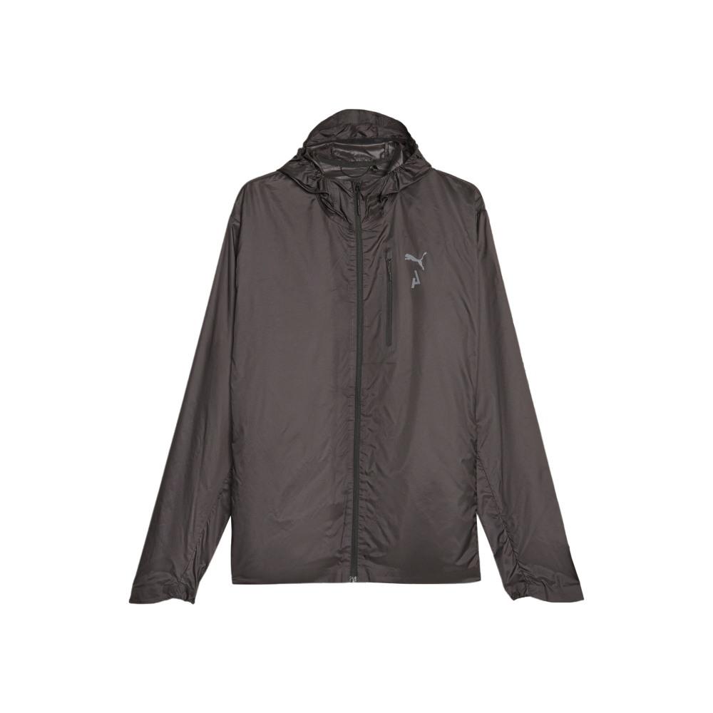 Puma M Seasons Легкая складная куртка для бега по пересеченной местности с капюшоном и логотипом, мужские куртки, черная 524134-01