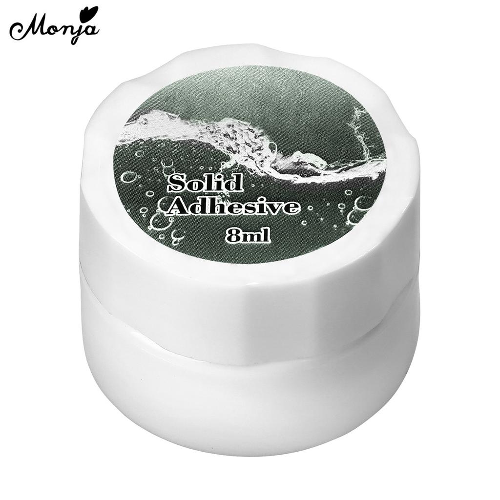 monja 8 мл прозрачный гель для дизайна ногтей, универсальный гель для украшения, твердый клейкий гель, резьба по цветку, наращивание ногтей, УФ-гель, маникюрный инструмент