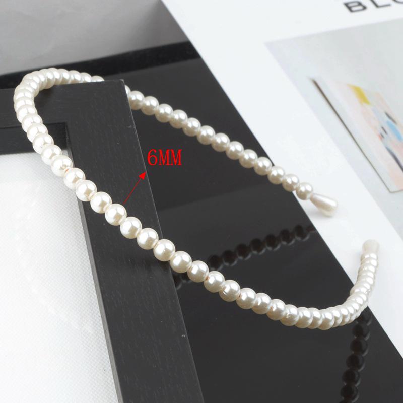 "Корейский стиль жемчужная свадебная повязка на голову - Модный аксессуар ручной работы"