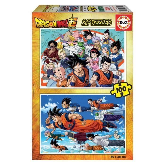 Пазл Dragon Ball - EDUCA - 2x100 деталей - Theme Dessins animés et BD
