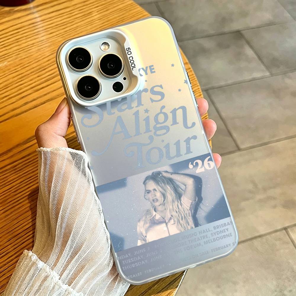 Чехол для телефона F-Freya Skye Singer для iPhone 17,16,15,14,13,12,11 Plus,Pro Max,XS, Цветной Серебристо-белый Чехол