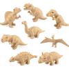Realistic Dinosaur Model Collection Of 8 Pieces Golden Edition Including Velociraptor Triceratops