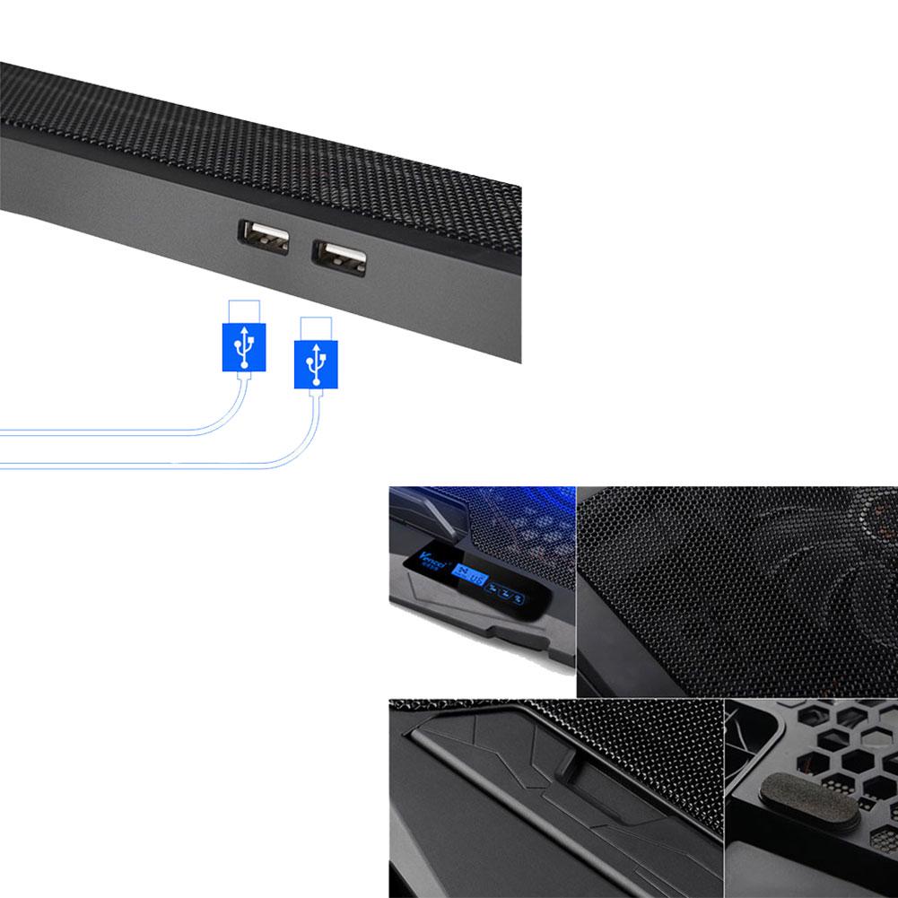 2-USB порты вентилятор охлаждения ноутбука охлаждающая подставка для ноутбука подставка держатель для 14-15,6 дюймов охлаждающие подставки для ноутбуков