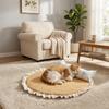 Removable Pad Pet Cooling Mat with Pillow Dog Nest Mat Cat Bed Dog Sleeping Mat  Kennel