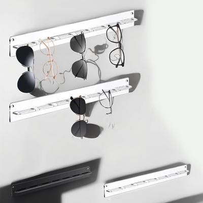 Стойка для хранения солнцезащитных очков, настенная стойка для очков, 7 отверстий, акриловые крючки для очков, органайзер, крючок на дверь, вешалка для очков, книга