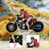 1/64 Miniature Figure Mini People Figurine Motorcycle Ornament Small Dollhouse Accessories Tiny