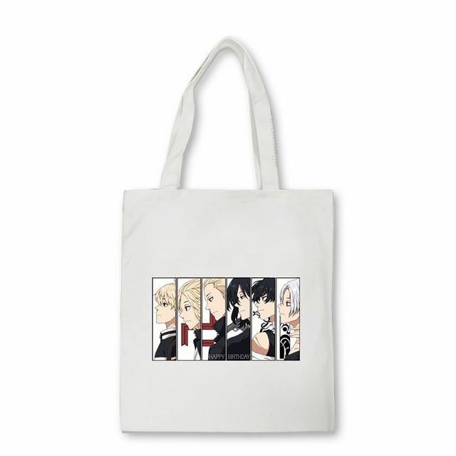 Аниме Токио Мстители Большая Сумка Холст Сумка На Ремне Эко Хип-Хоп Сумка Для Покупок Женская Сумка-тоут Harajuku Сумка-шоппер Женские Сумки