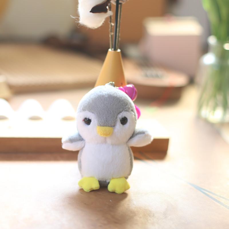 Fluffy Penguin Plush Toy Adorable Keychain Cartoon Bag Ornament Soft Stuffed