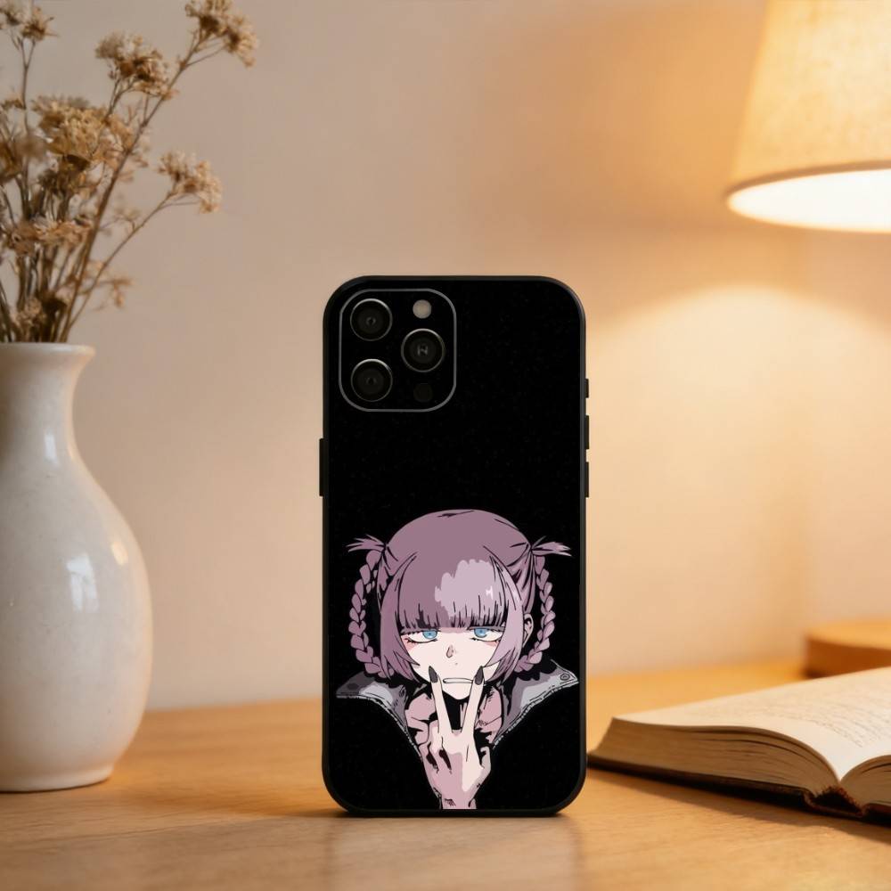 Чехол для телефона N-Nazuna N-Nanakusa для iPhone 17,16,15,14,13,12,11 Plus,Pro Max,XS, Черный мягкий силиконовый чехол