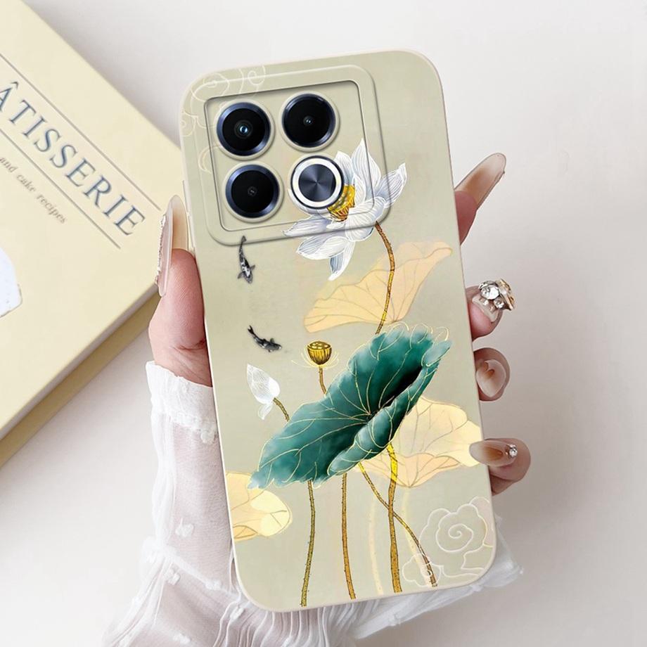 For Infinix Note 40 5G X6852 Phone Case Silicone Soft Back Cover For Infinix Note40 X6851 Bumper Dragon Cat Flower Butterfly Bag