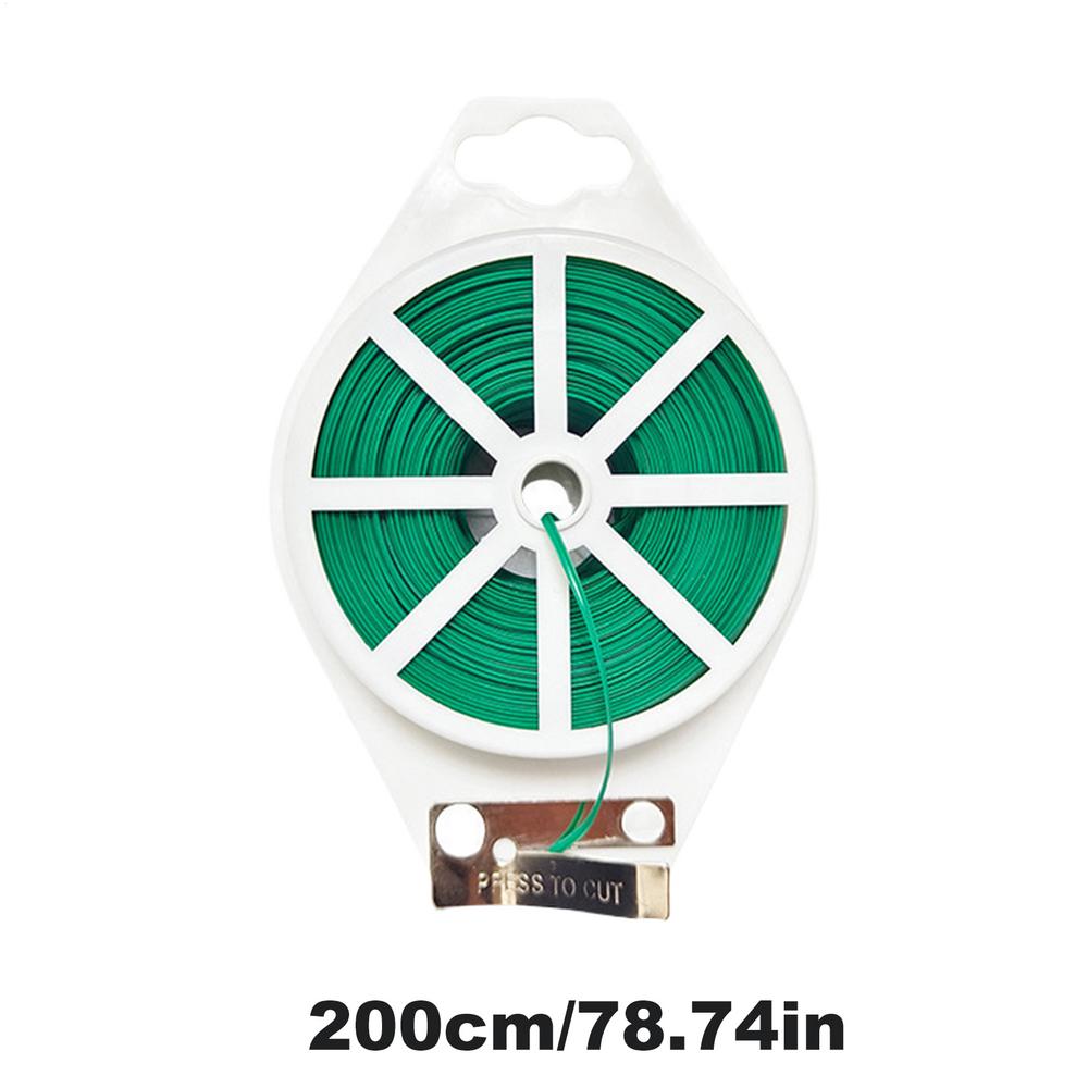 Садовые растения Обвязочная железная проволока Садовая подвязка для растений с кусачками Поддержка для вьющихся растений Цветочная лоза Кабель-струна Инструмент для обвязки сада