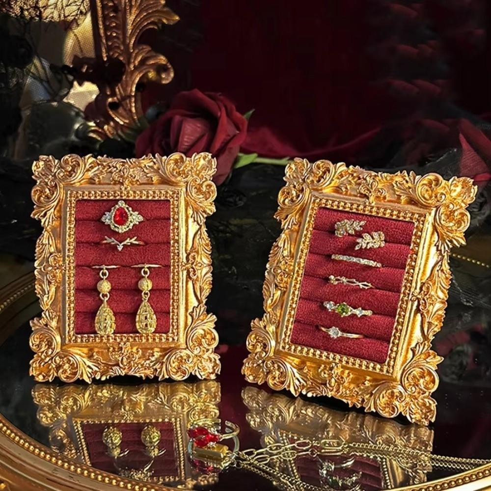 Velvet Jewelry Display Stand Photo Frame Photo Frame Ring Tray Photography Display Item Prop