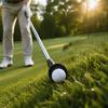 Black Golf Ball Retriever Portable Ball Pick Up Cup Putter Grip Suction Cup  Golf Training Aid