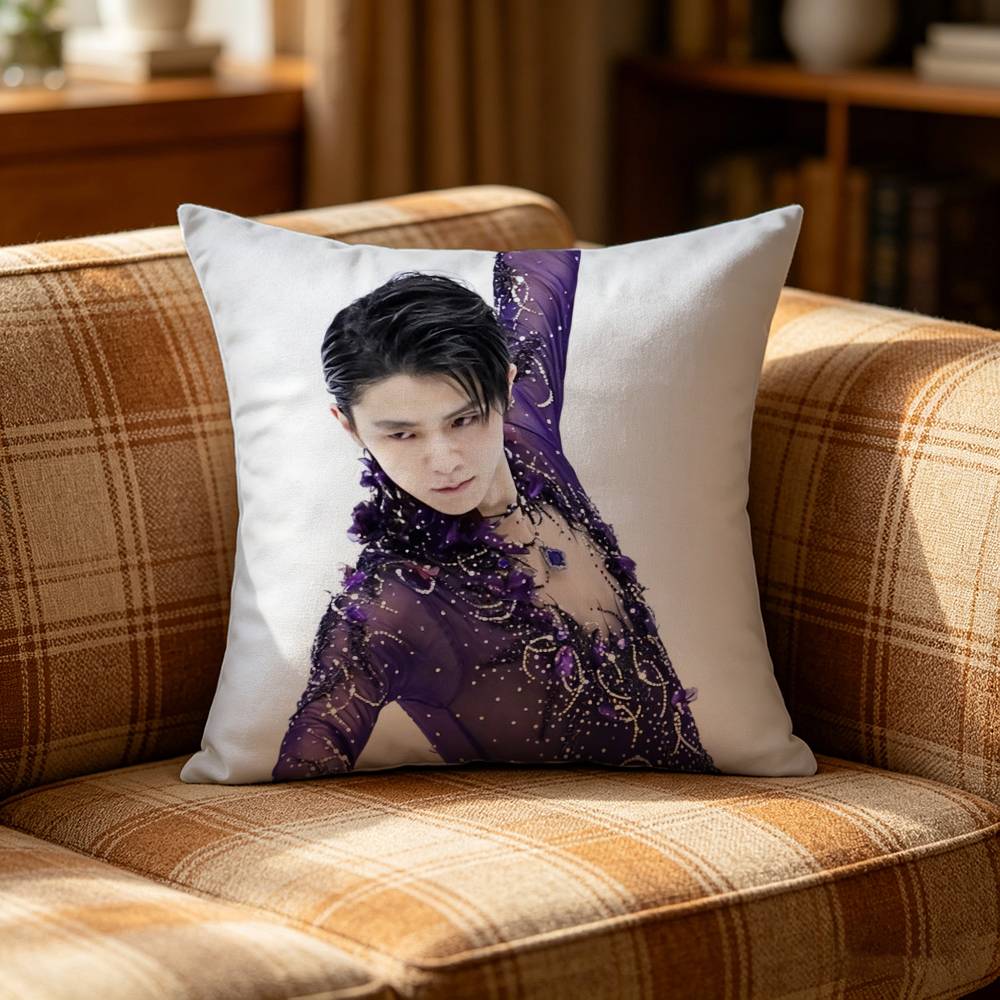 A Jump Legend HHanyu Yuzuru Pillow Case Pattern Printed Pillowcase For Living Room Sofa Cushion Cover
