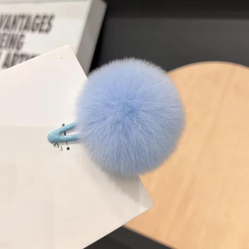 Новые 1 шт. красочные плюшевые заколки для волос Y2K Star BB для женщин, милые пушистые заколки для челки по бокам, корейский модный головной убор