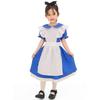 Halloween Alice In Wonderland Blue Maid Show Dress Parent-Child Dress
