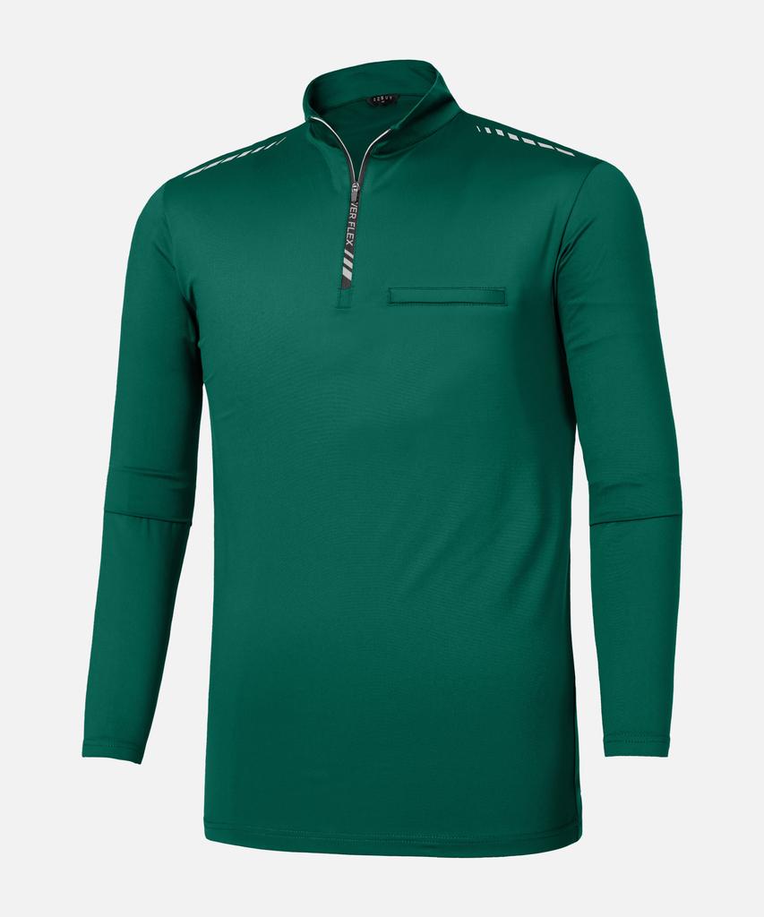 EXTRASPORTY Men'S Workline Outdoor Hiking Long Sleeve Zip-Up T-Shirt 5 Colors (Type B)