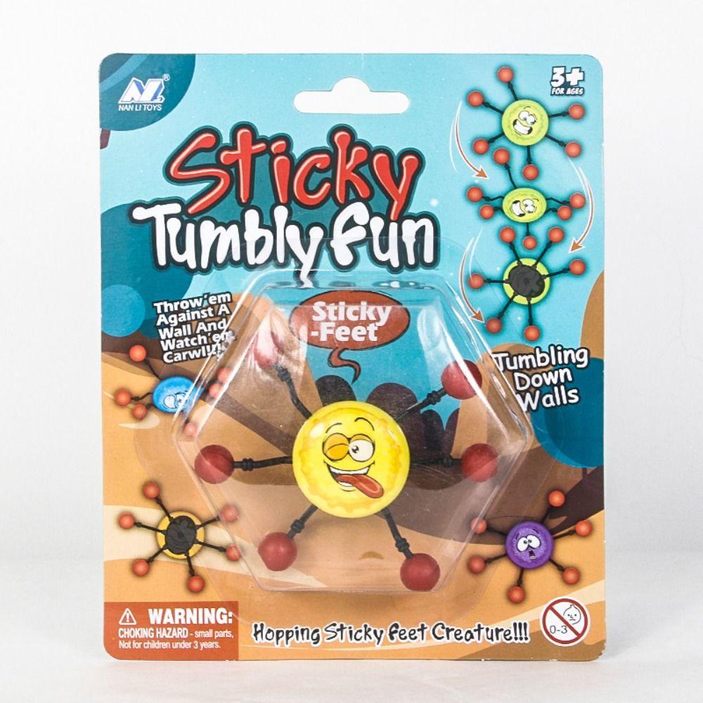 Stress Relief Sticky Wall Climbing Easy To Stick on Wall Spider Hand Throw Toy   Relieve Boredom