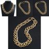 Металлическая геометрическая цепочка-ожерелье смелого стиля для повседневной носки и вечеринок