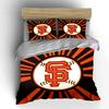 "Orange SF Baseball Logo Design" Print Bedding Set Duvet Cover Pillowcases (1* Duvet Cover 2* Pillowcases Do Not Include Comforter)