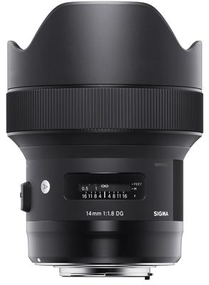 Sigma Sigma Объектив Sony 14мм DG HSM Фиксированный Широкоугольный Звездный Полнокадровый Art Беззеркальный Эксклюзив E-Mount F1.8