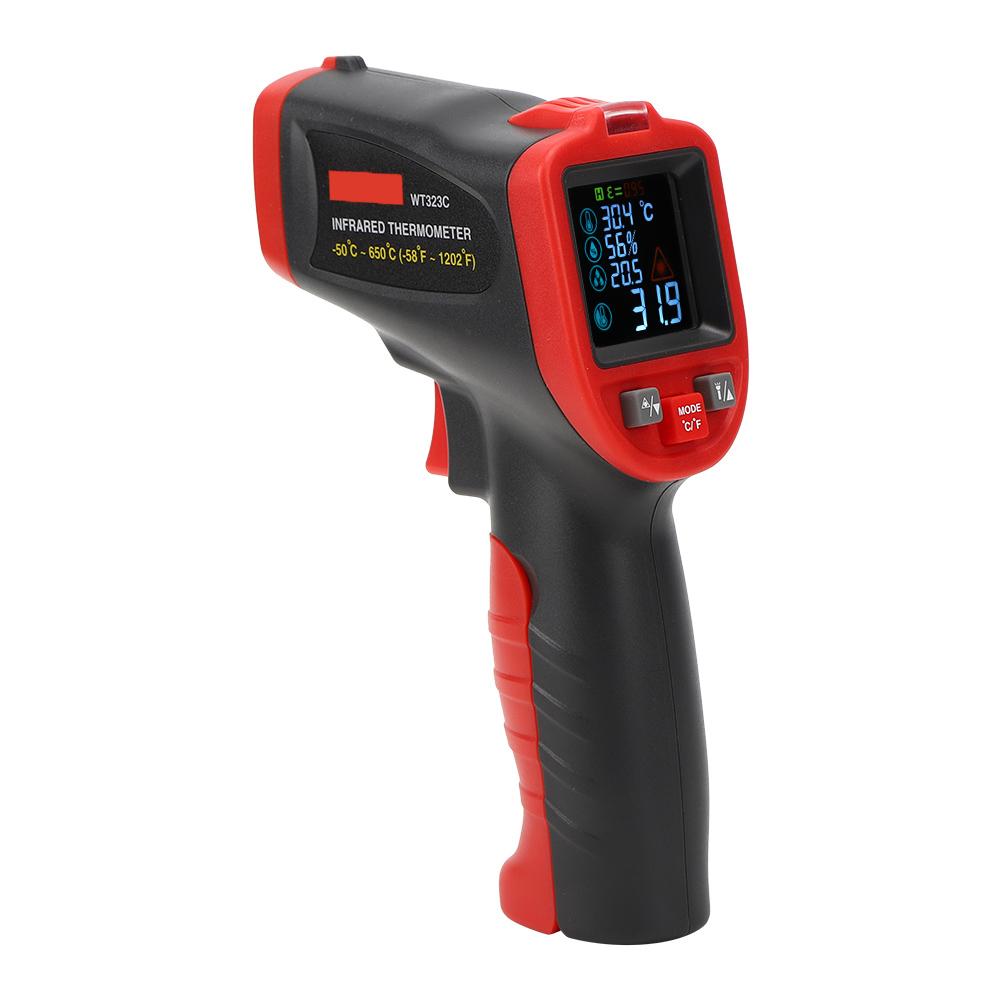 WT323C ‑50 celsius ‑650 celsius Industrial Infrared Thermometer Handheld Temperature Tester