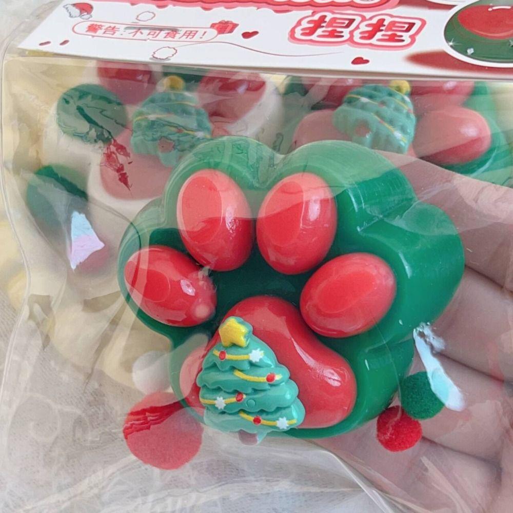 Игрушки для снятия стресса с кошачьей лапки TPR, игрушка для снятия стресса на елку, новая игрушка для снятия стресса и сжатия