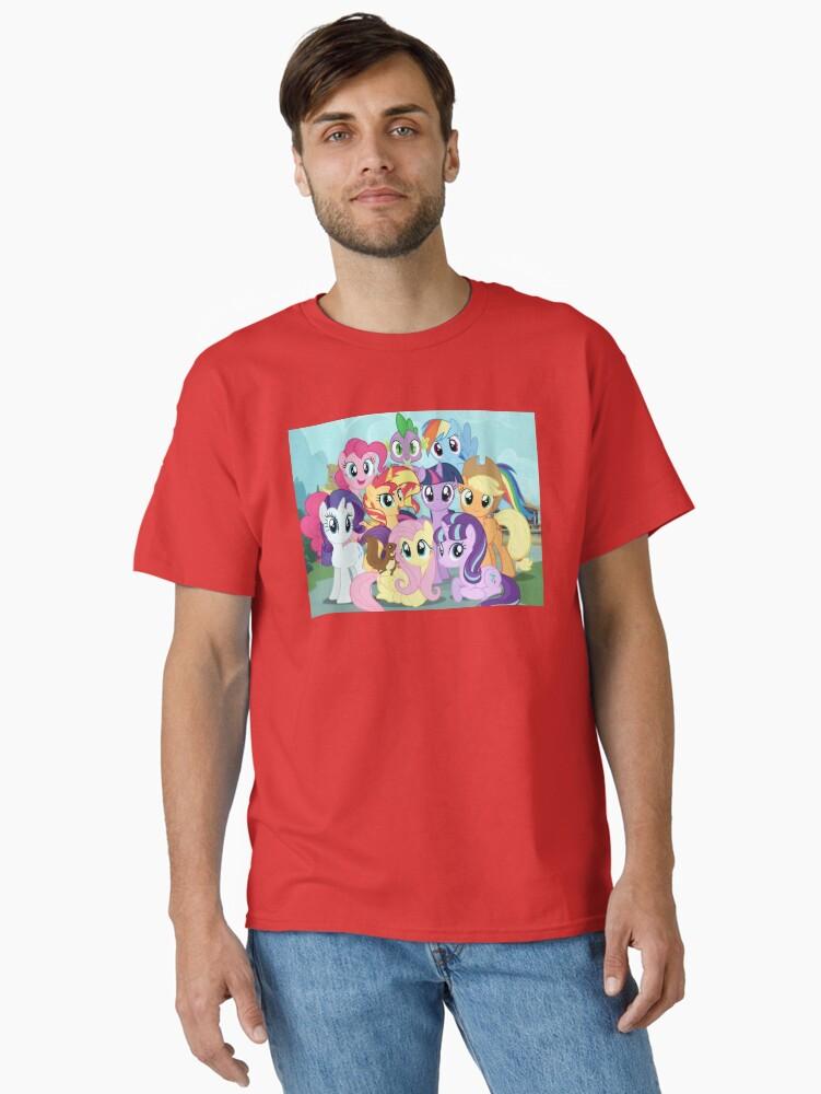 My Little Pony Expanded Magical Pony Friends Group - Colorful Animated Cartoon Art Classic T-Shirt