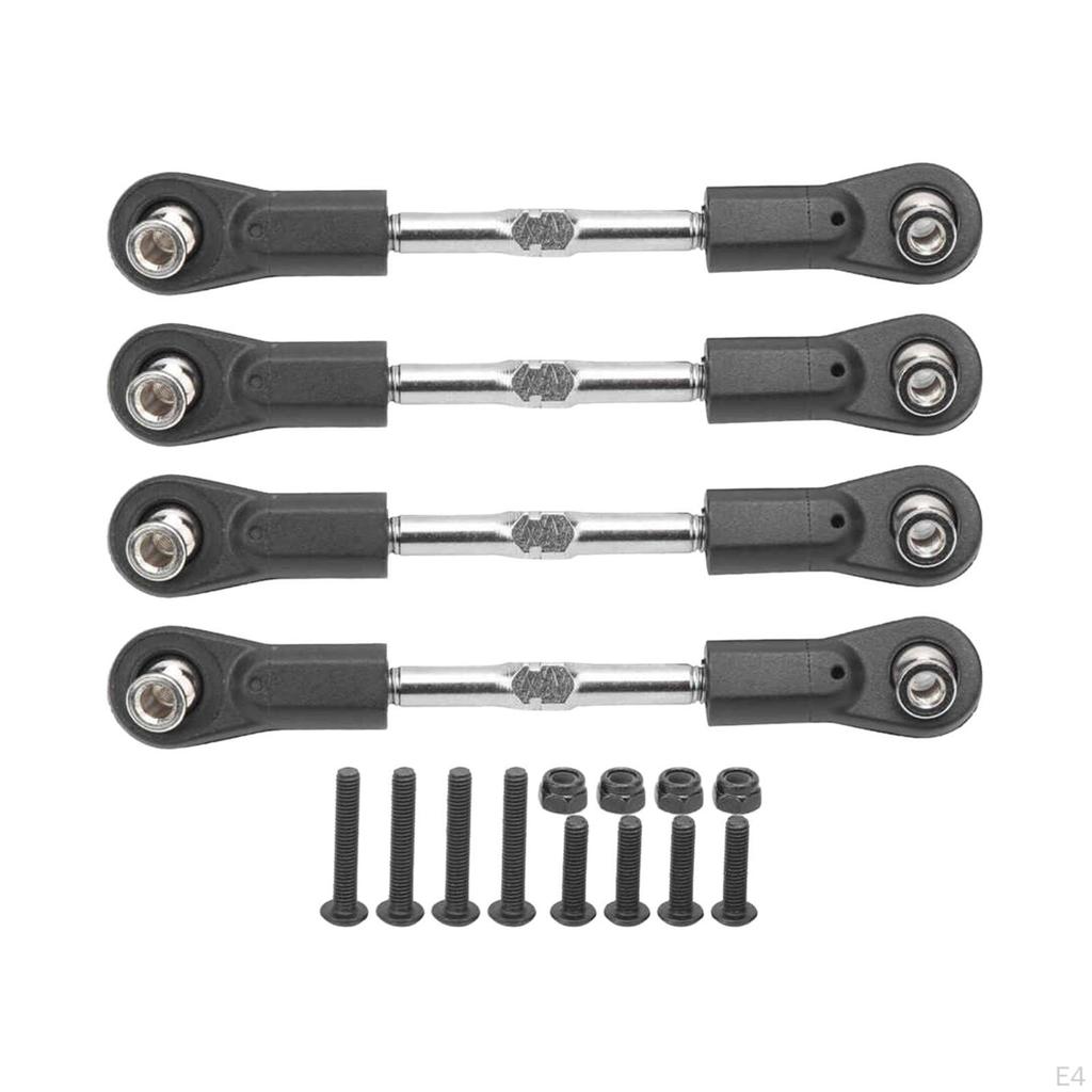 4 / Set Upgraded RC Car Steering Rod Servo age Turnbuckle for ZD HPI 1: 8 Buggy Crawler Parts