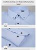 New Men's Long Sleeve Button-Down Shirt: Business Solid Color Korean Slim Fit Professional Casual Wear