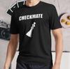 Новая футболка Checkmate король в шахе пал Активный логотип Футболка с принтом Забавная Размеры S - 5XL