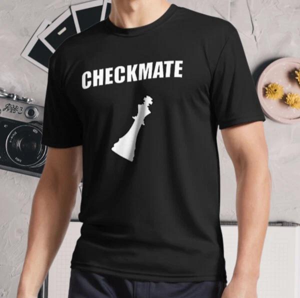 Новая футболка Checkmate король в шахе пал Активный логотип Футболка с принтом Забавная Размеры S - 5XL