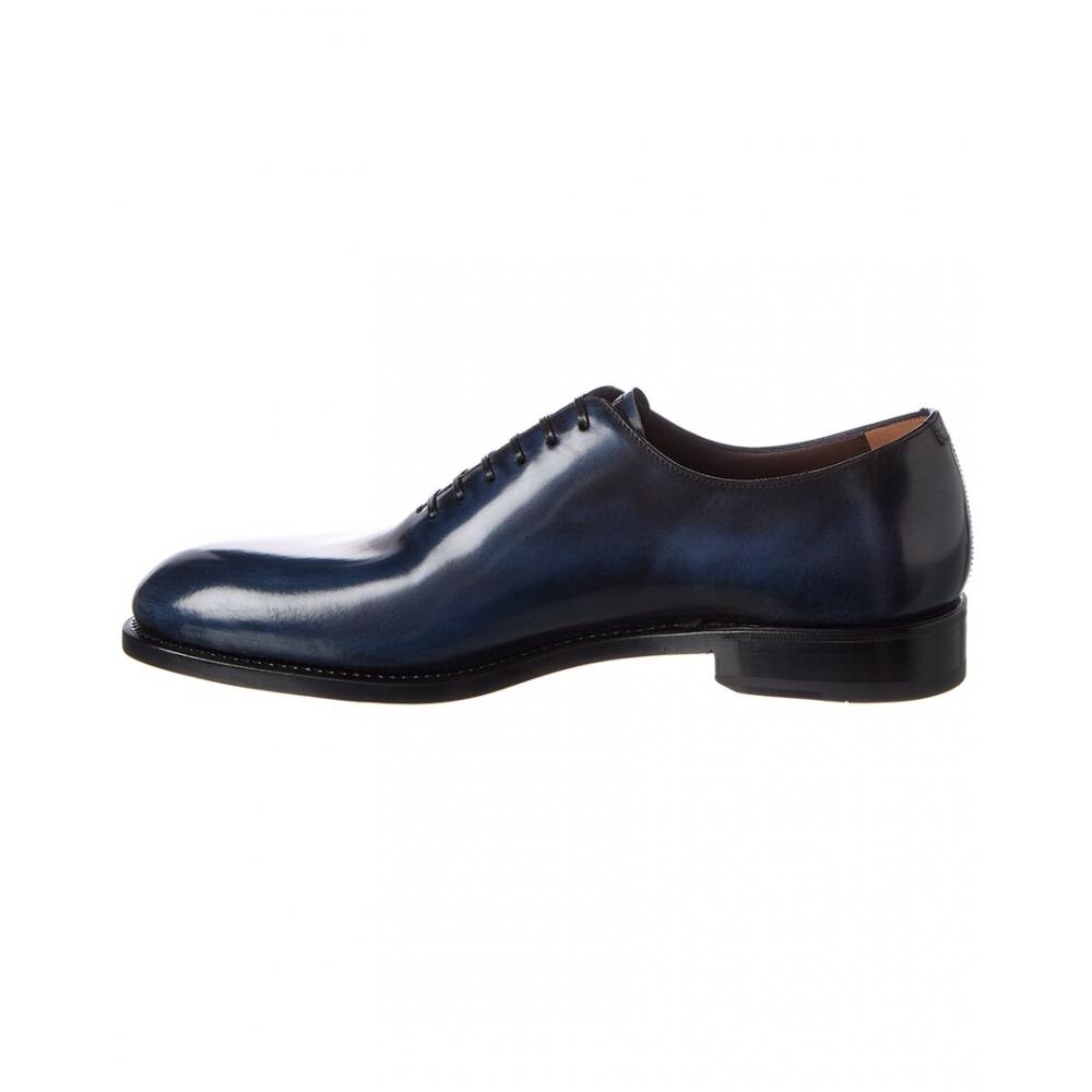 Salvatore Ferragamo Ferragamo Angiolo Leather Oxford Blue