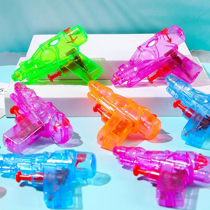 1/5Pcs Mini Plastic Transparent Water Guns Squirt Water Guns Children'S Toy Color Random For Outdoor Beach Swimming Pool