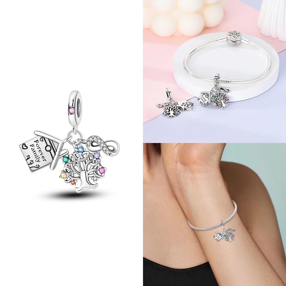 Pink Butterfly Luminous Firefly Dangle New Copper Charms Bead Fit Bangle Bracelet Necklace Diy Jewelry Women Gift