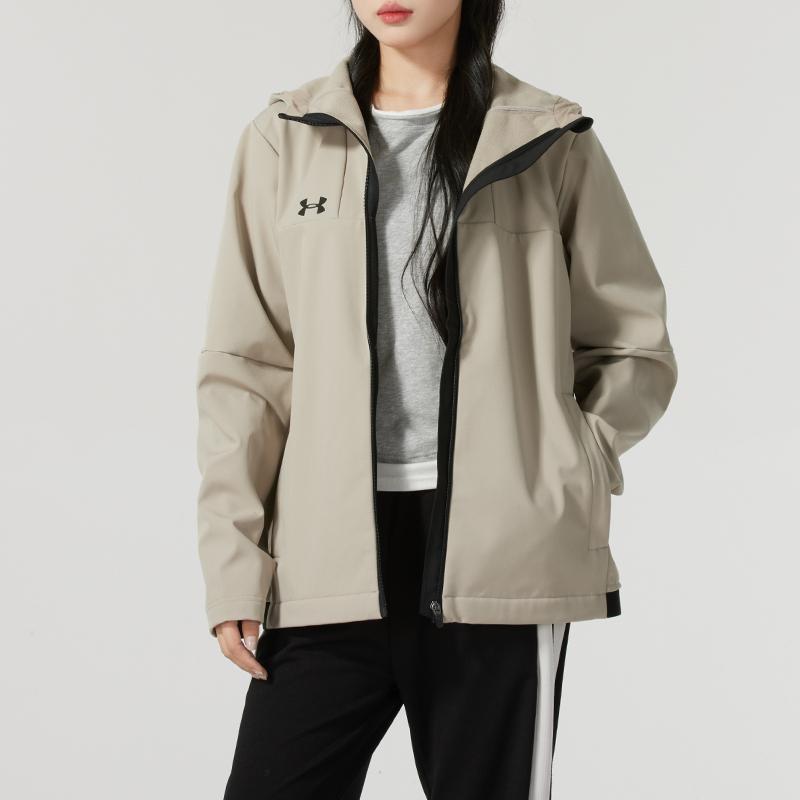 Under Armour Ветрозащитная теплая куртка с капюшоном для активного отдыха, унисекс, куртки цвета хаки 24600408-203