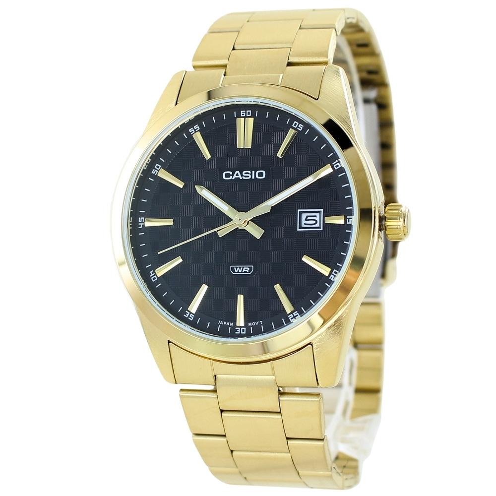 Casio Стандартный Черный Нержавеющая Сталь с Хранилищем и Часами для Входа, Мужские и Женские, Сталь, и Золото, Корпус, Возраст, Церемония.