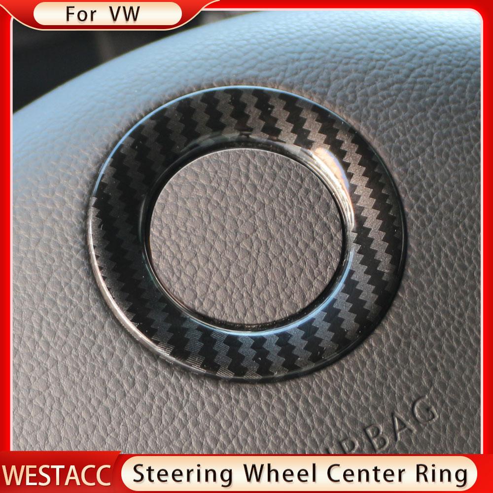 Автомобильный руль, центральный логотип, круглая наклейка, накладка для Volkswagen VW Golf 6 7 MK6 MK7 Jetta MK5 Passat B6 B7 Polo