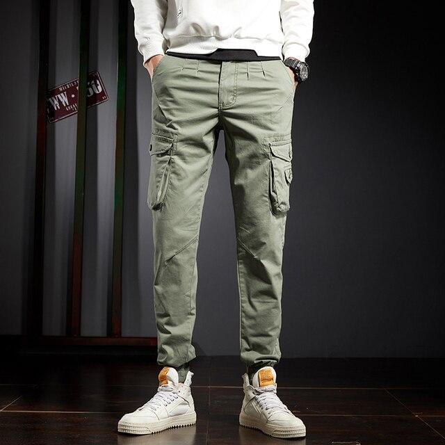 Jantour 2021 Men 'S Camouflage Trousers Cotton Casual Military Cargo Pants Joggers Outdoor Pants Men 3d Pockets Harajuku Pants