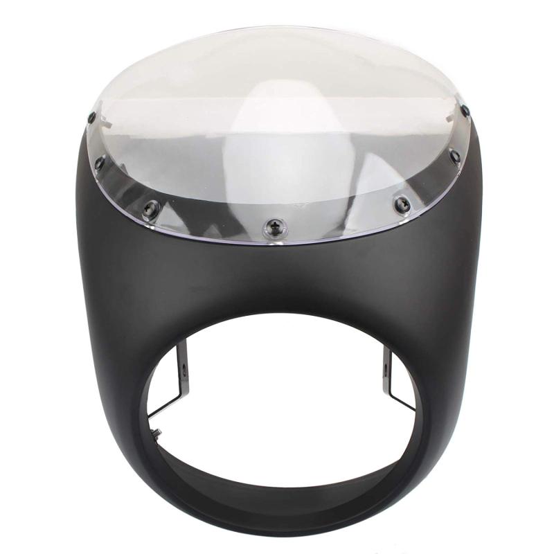 Универсальная 7-дюймовая фара, обтекатель руля, лобовое стекло Cafe Racer для Dyna Sportster 1200 883 FLHT