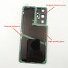 Стеклянная крышка аккумулятора для Samsung Galaxy S21 Ultra 5G Жесткая задняя крышка S21 Ultra Задняя крышка + Оригинальный клей для линзы камеры ЛОГОТИП
