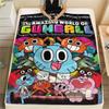 Gumball Print FlAannel Blanket, High quality Comfortable for All Seasons, Home Decor, Warmth and Comfort