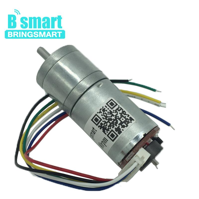 Bringsmart JGA25-371 Мотор-редуктор с диском-энкодером 12В постоянного тока для мини-электромотора с высоким крутящим моментом, индивидуальные микроэлектрические компоненты для игрушек