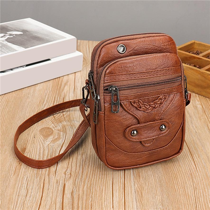 Женская сумка-мессенджер для мобильного телефона, универсальная мини-сумка на плечо, многослойный кошелек на молнии, чехол для ключей