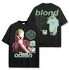 Rapper Frank Retro Graphic T Shirt Men's Hip Hop Ocean Album Clothing T-Shirts Y2k Unisex Blond Fashion Oversized Cotton T-shirt