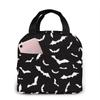 Halloween Bat Lunch Bag Insulated Lunch Box Cooler Tote for Picnic Camping Work Travel