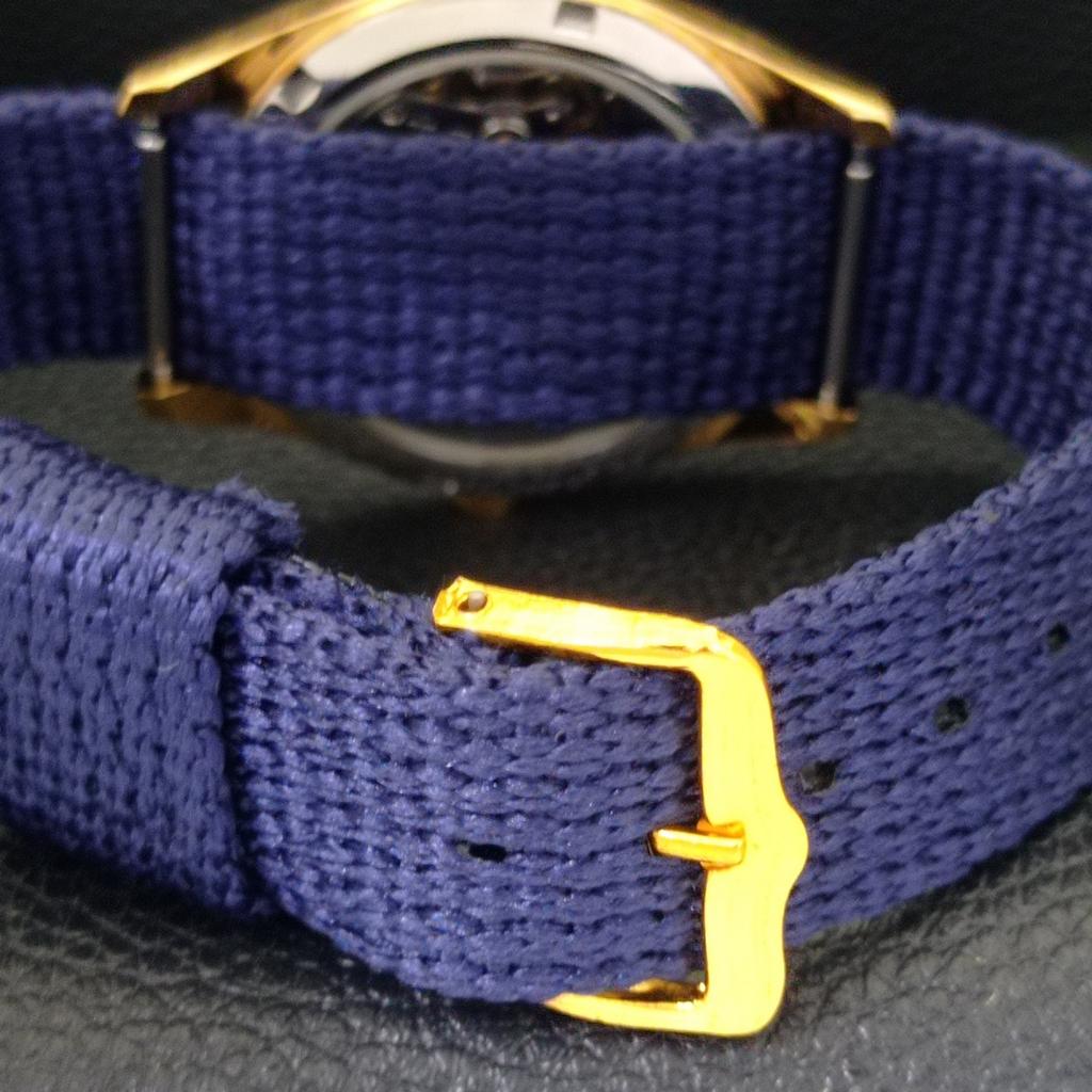 HAND-WINDING VINTAGE HMT PILOT INDIAN MENS BLUE COLOR DIAL WATCH A702079-5 R208-a702079