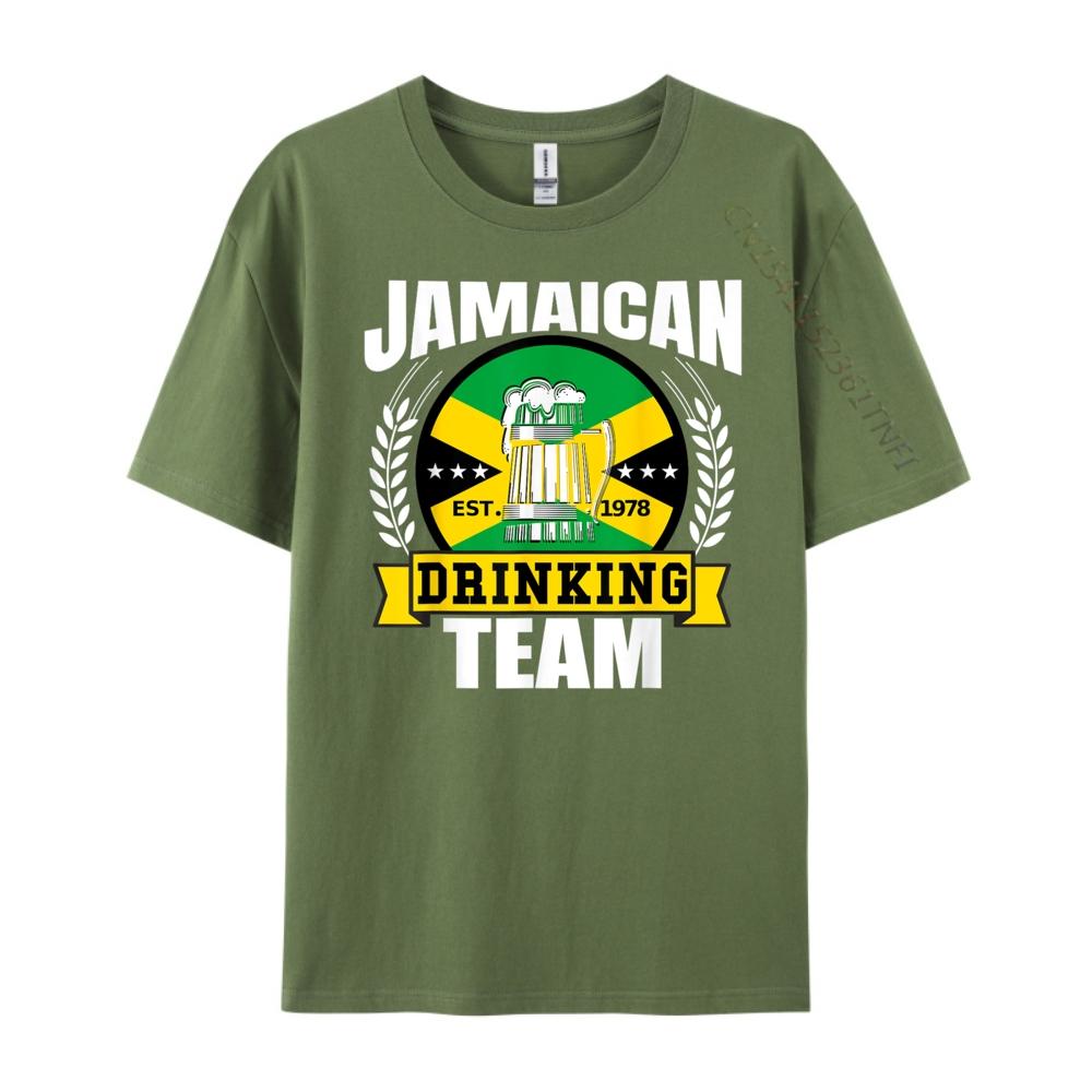 Jamaican Drinking Team Funny Jamaica Flag Beer Party Gift Mens Korean Fashion Moderate elasticity Luxury Clothes Men Hip Hop